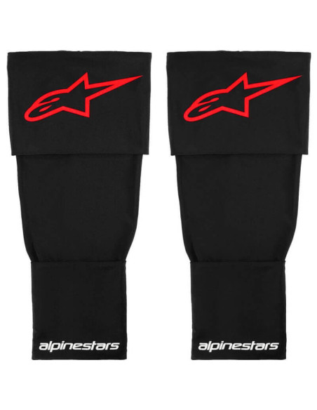 Jambières de protection Alpinestars RK-S (la paire) - Taille Unique - Noir Rouge Blanc