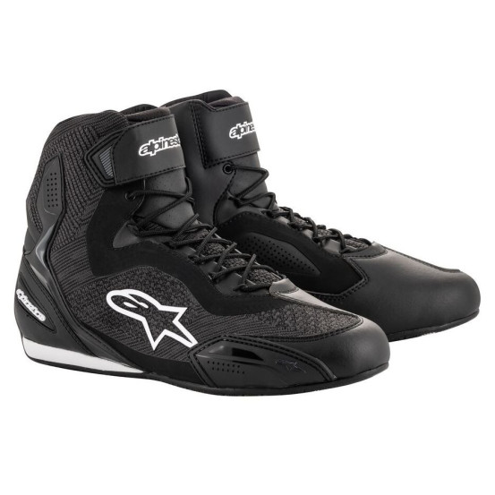 Baskets moto route Alpinestars Faster-3 Rideknit - Noir