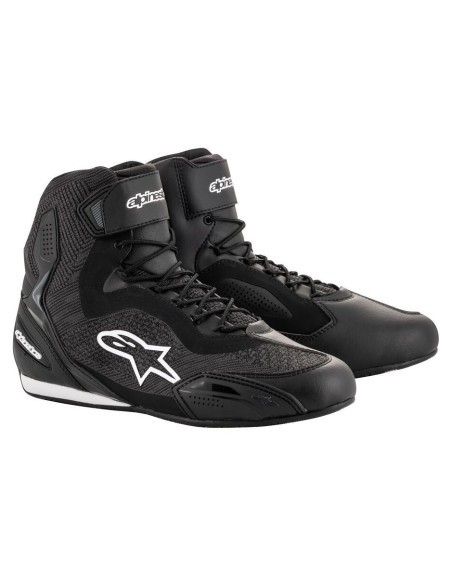 Baskets moto route Alpinestars Faster-3 Rideknit - Noir
