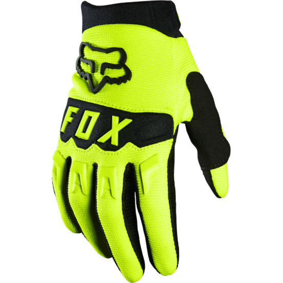 Gants cross enfant Fox Dirtpaw - Jaune Fluo