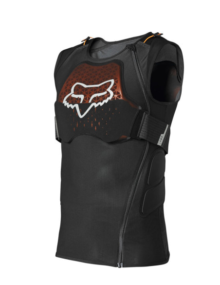 Gilet de protection Fox sans manches Baseframe Pro D3O - Noir