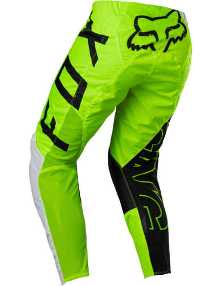 Pantalon cross enfant Fox 2022 180 Skew - Jaune Fluo