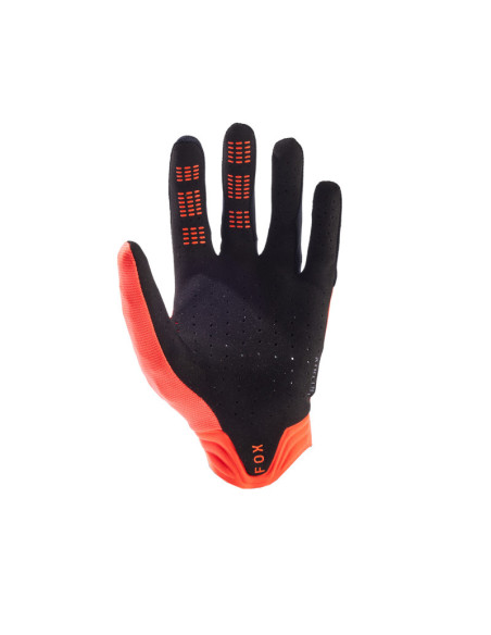 Gants cross Fox 2024 Airline - Orange Fluo