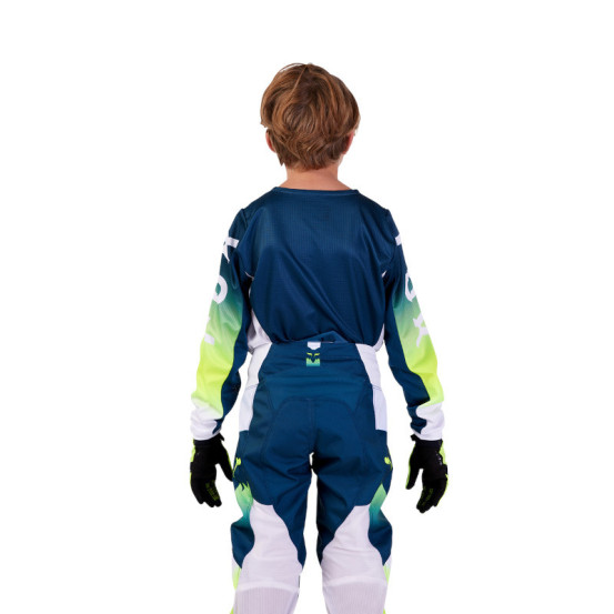 Maillot cross enfant Fox 2024 180 Flora - Dark Indigo Bleu