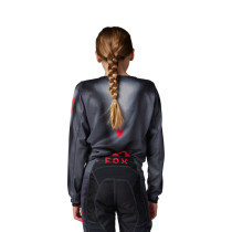 Maillot cross enfant Fox Spring 2024 180 Interfere - Gris Rouge 2