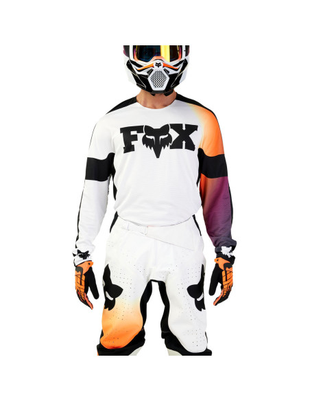 Maillot cross Fox 2024 360 Streak - Blanc