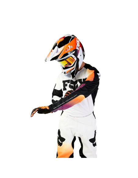 Maillot cross Fox 2024 360 Streak - Blanc