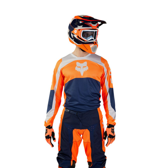 Maillot cross Fox 2024 180 Nitro - Orange Fluo