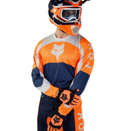 Maillot cross Fox 2024 180 Nitro - Orange Fluo