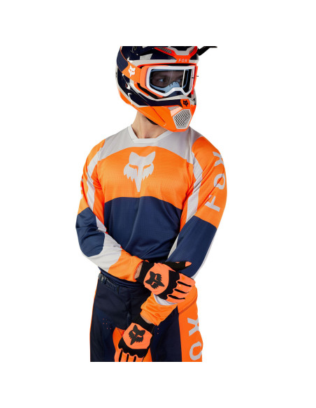 Maillot cross Fox 2024 180 Nitro - Orange Fluo