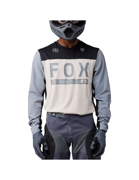 Maillot enduro Fox Ranger - Blanc Vintage