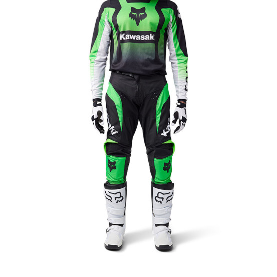 Pantalon cross Fox 2025 180 Kawasaki - Vert Fluo
