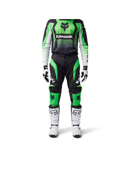 Pantalon cross Fox 2025 180 Kawasaki - Vert Fluo