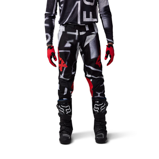 Pantalon cross Fox 2025 360 Seventy 4 - Rouge Fluo