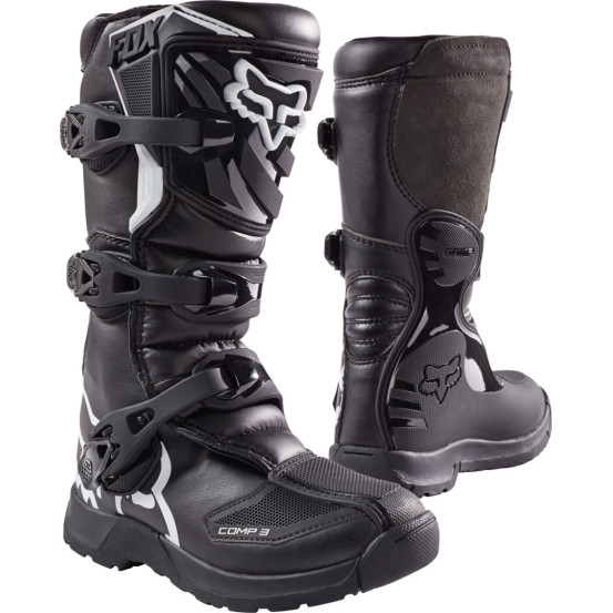 Bottes cross enfant Fox Comp 3 - Noir