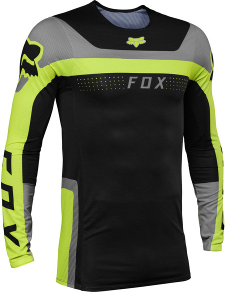 Maillot cross Fox 2023 Flexair Efekt - Jaune Fluo