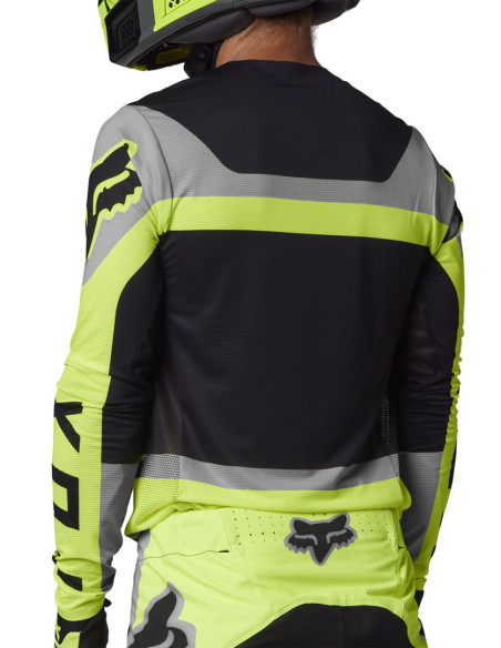 Maillot cross Fox 2023 Flexair Efekt - Jaune Fluo
