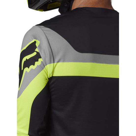 Maillot cross Fox 2023 Flexair Efekt - Jaune Fluo
