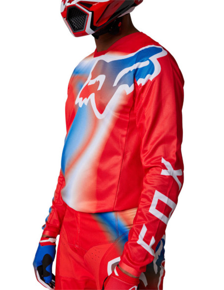 Maillot cross Fox 2023 180 TOXSYK - Rouge Fluo