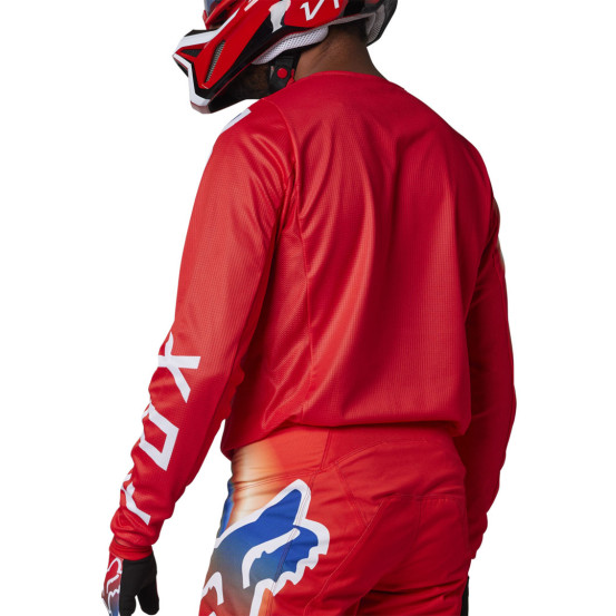 Maillot cross Fox 2023 180 TOXSYK - Rouge Fluo