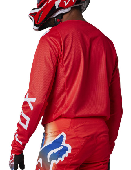 Maillot cross Fox 2023 180 TOXSYK - Rouge Fluo