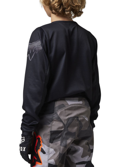 Maillot cross enfant Fox 2023 180 Blackout - Noir