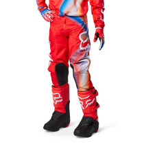 Pantalon cross enfant Fox 2023 180 TOXSYK - Rouge Fluo 2