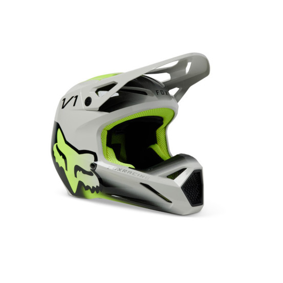 Casque cross enfant Fox 2023 V1 TOXSYK - Steel Gris