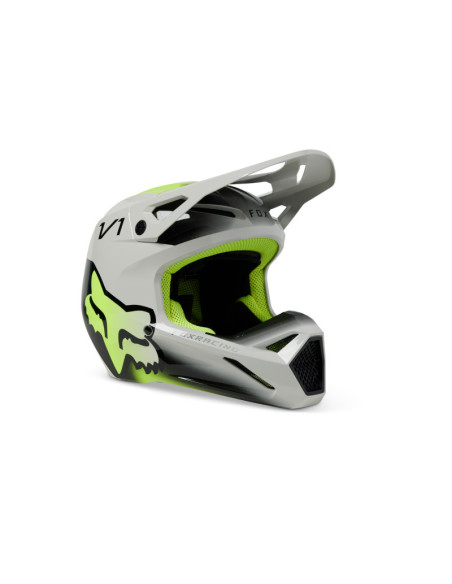 Casque cross enfant Fox 2023 V1 TOXSYK - Steel Gris