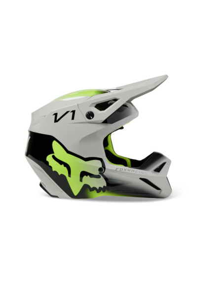 Casque cross enfant Fox 2023 V1 TOXSYK - Steel Gris