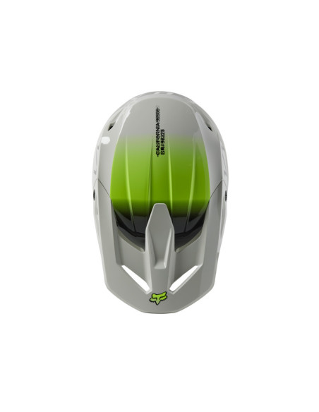 Casque cross enfant Fox 2023 V1 TOXSYK - Steel Gris