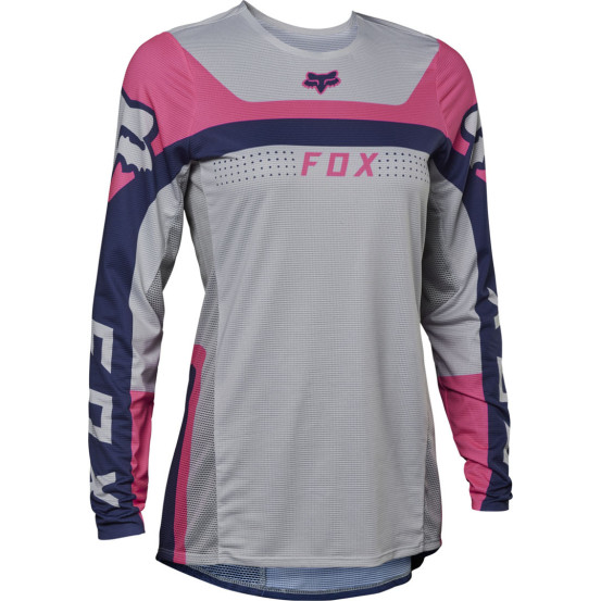 Maillot cross femme Fox 2023 Flexair Efekt - Violet Rose