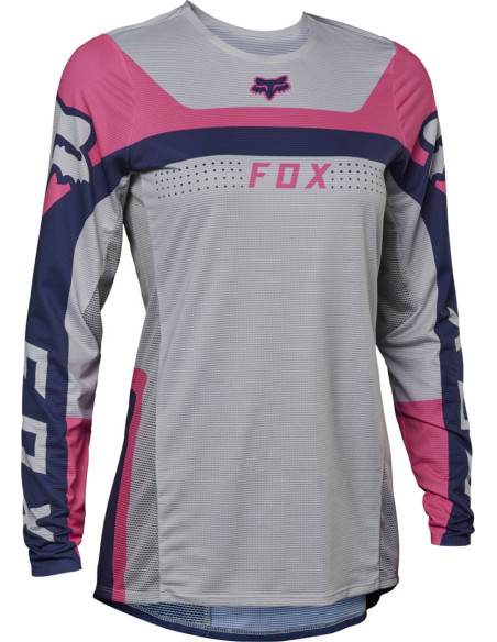 Maillot cross femme Fox 2023 Flexair Efekt - Violet Rose