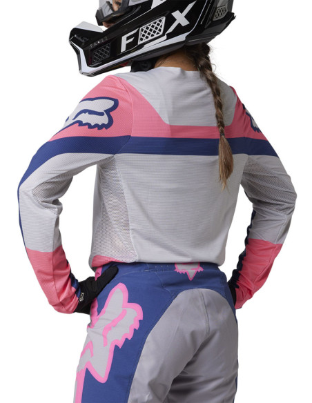 Maillot cross femme Fox 2023 Flexair Efekt - Violet Rose