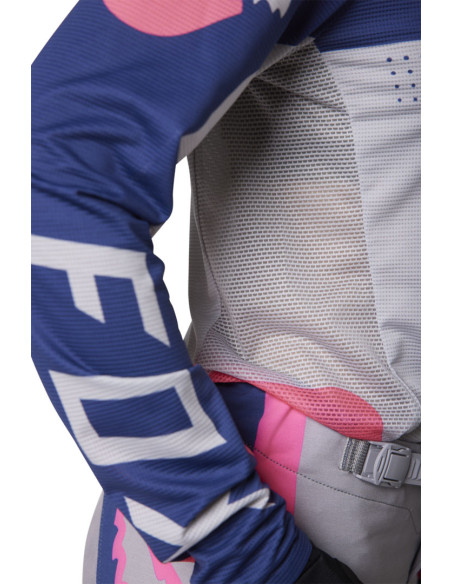 Maillot cross femme Fox 2023 Flexair Efekt - Violet Rose