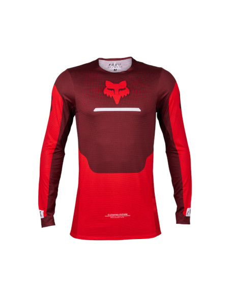 Maillot cross Fox 2024 Flexair Optical - Rouge Fluo