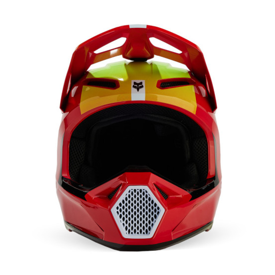 Casque cross enfant Fox 2024 V1 Ballast - Rouge Fluo
