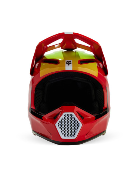 Casque cross enfant Fox 2024 V1 Ballast - Rouge Fluo