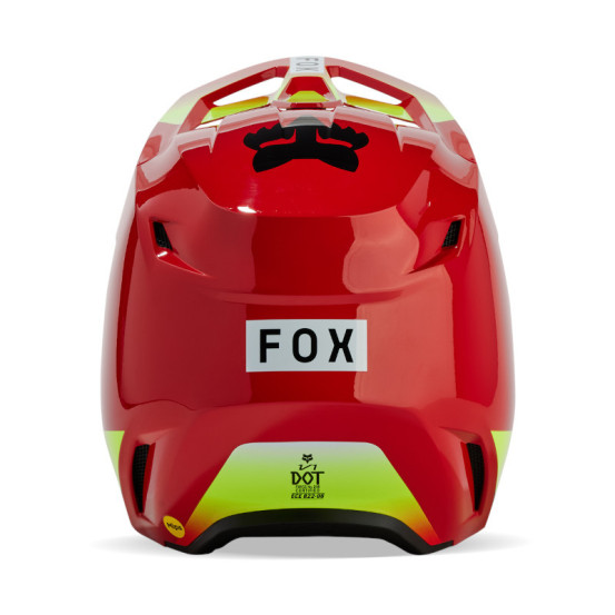 Casque cross enfant Fox 2024 V1 Ballast - Rouge Fluo