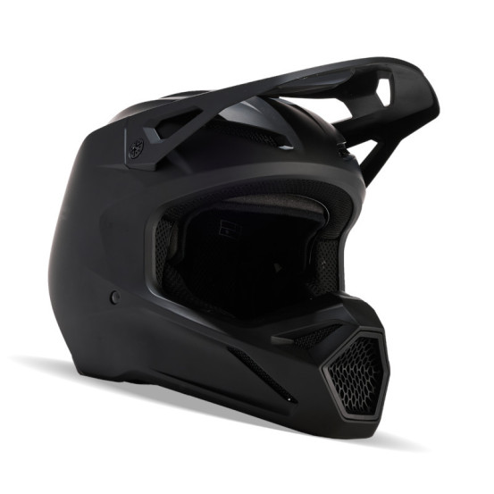 Casque cross enfant Fox V1 - Noir Mat Noir Mat