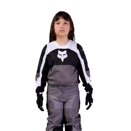 Maillot cross enfant Fox 2024 180 Nitro - Noir Gris