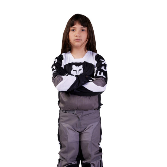 Maillot cross enfant Fox 2024 180 Nitro - Noir Gris