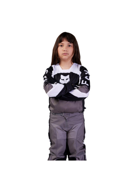 Maillot cross enfant Fox 2024 180 Nitro - Noir Gris