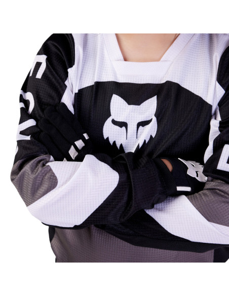 Maillot cross enfant Fox 2024 180 Nitro - Noir Gris