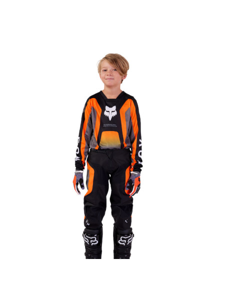 Maillot cross enfant Fox 2024 180 Ballast - Noir Gris