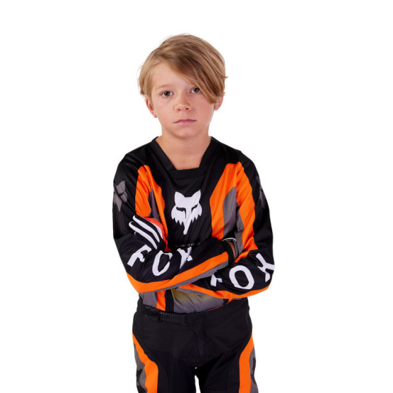 Maillot cross enfant Fox 2024 180 Ballast - Noir Gris
