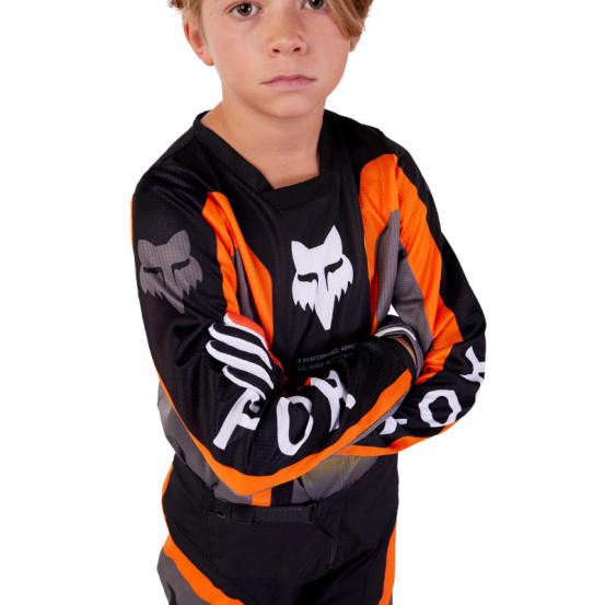 Maillot cross enfant Fox 2024 180 Ballast - Noir Gris