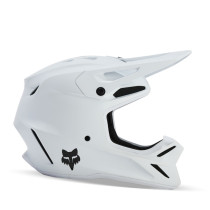 Casque cross enfant Fox V3 Solid - Blanc Mat 2