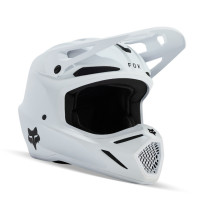 Casque cross enfant Fox V3 Solid - Blanc Mat