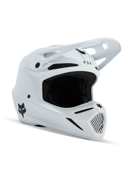 Casque cross enfant Fox V3 Solid - Blanc Mat